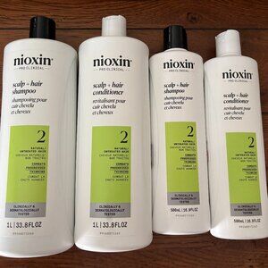 LOT OF BRAND NEW SEALED NIOXIN SYSTEM 2 PRO CLINICAL SHAMPOO AND CONDITIONER